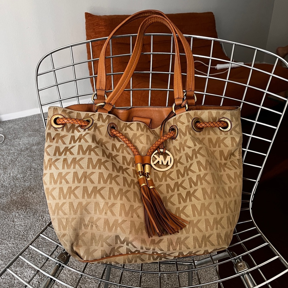 Michael Kors Brown Monogram Tote